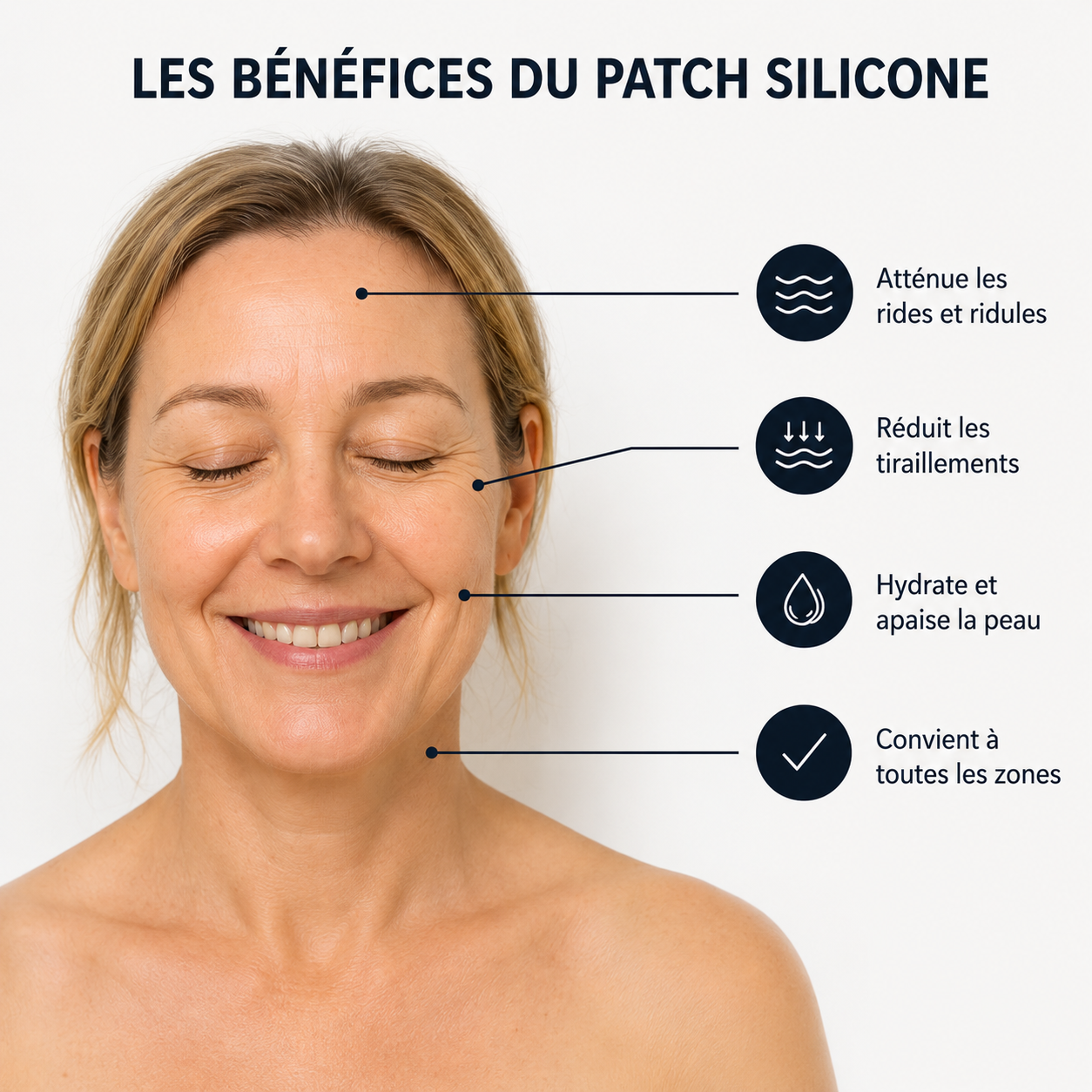 Patch Silicone Anti-Rides Sooleno® — rides, fermeté et éclat